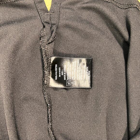 Pebble Beach Golf Men's Dri-Luxe Performance Polo Shirt Black Gray Size Large - Picture 6 of 8